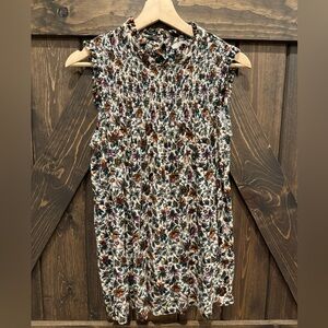 Dalia fall floral sleeveless top